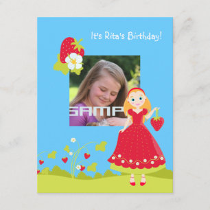 Invitation à la fête d'anniversaire de la fraise G