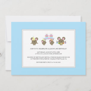 Invitation à la fête d'anniversaire de la mini-sou