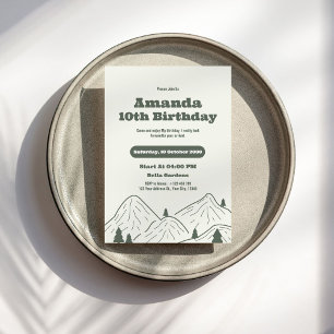 Invitation à la fête d'anniversaire de la montagne