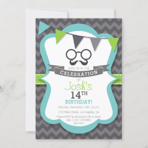 Invitation à la fête d'anniversaire de la Moustach