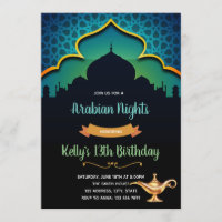Invitation à la fête d'anniversaire de la nuit ara