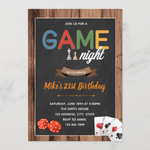Invitation à la fête d'anniversaire de la nuit du 