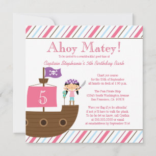 Invitation à la fête d'anniversaire de la petite f