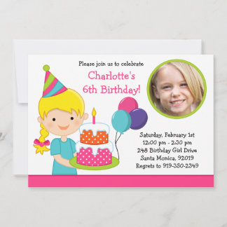 Invitation à la fête d'anniversaire de la petite f