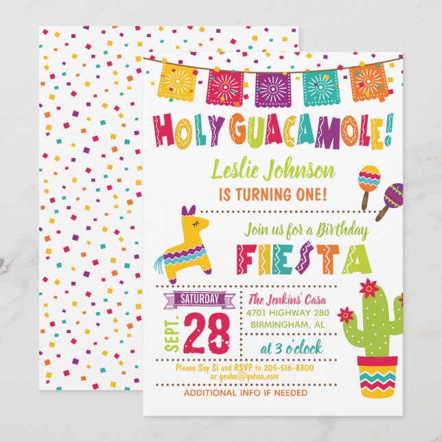 Invitation à la fête d'anniversaire de la Saint-Gu (Devant / Derrière)