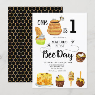 Invitation à la fête d'anniversaire de l'abeille d