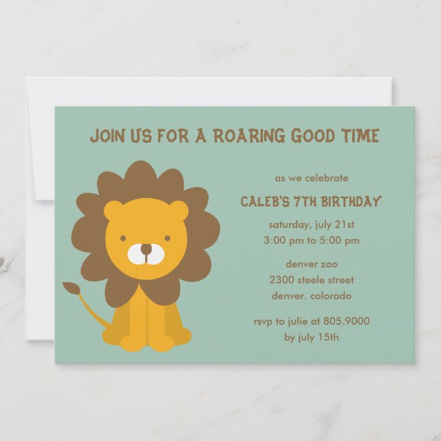 Invitation à la fête d'anniversaire de l'Amour des (Devant)