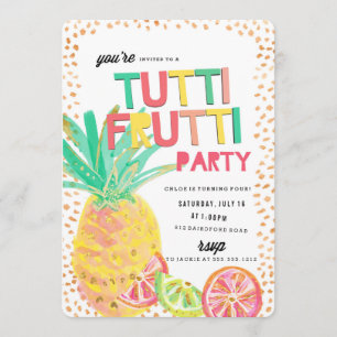 Invitation à la fête d'anniversaire de l'ananas TU