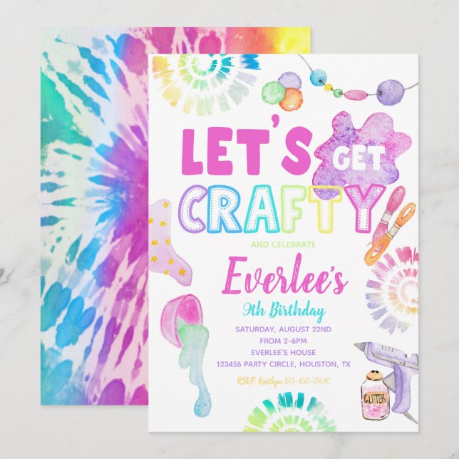 Invitation à la fête d'anniversaire de l'artisanat (Devant / Derrière)