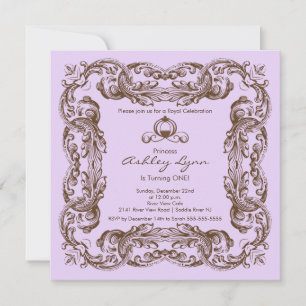 Invitation à la fête d'anniversaire de l'élégante 