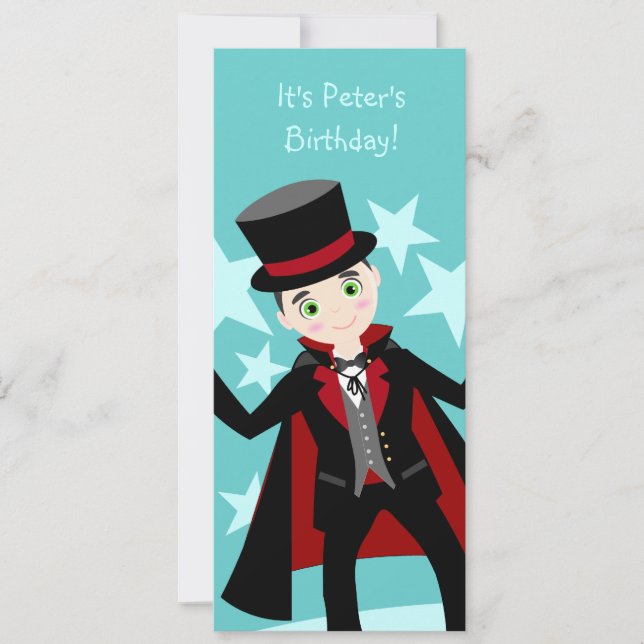 Invitation à la fête d'anniversaire de l'enfant ma (Devant)