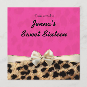 Invitation à la fête d'anniversaire de Leopard Che