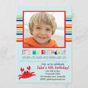 Invitation à la fête d'anniversaire de l'été du cr