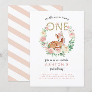 Invitation à la fête d'anniversaire de Little Deer