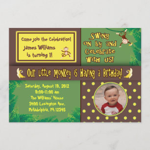 Invitation à la fête d'anniversaire de Little Monk