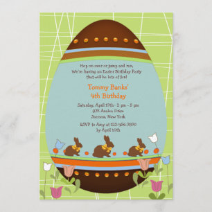 Invitation à la fête d'anniversaire de l'Oeuf de P