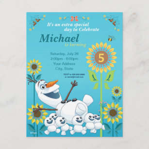 Invitations Olaf Anniversaires Zazzle Ca