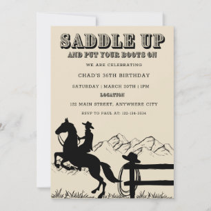 Invitation à la fête d'anniversaire de l'Ouest