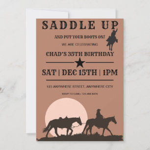 Invitation à la fête d'anniversaire de l'Ouest