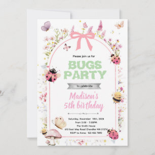 Invitation à la fête d'anniversaire de love bugs