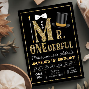 Invitation à la fête d'anniversaire de M. ONEderfu