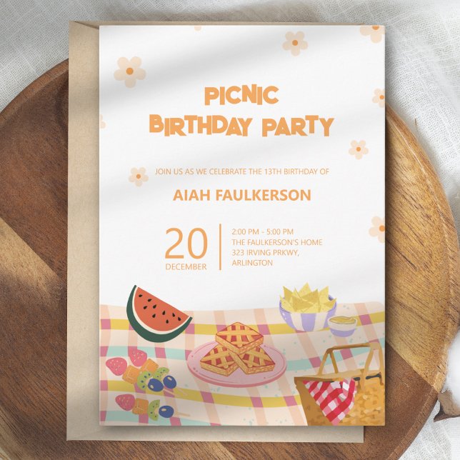 Invitation à la fête d'anniversaire de ma fille au (Créateur téléchargé)