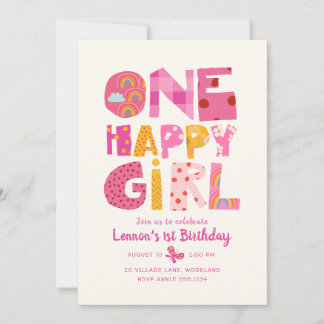 Invitation à la fête d'anniversaire de One Happy G