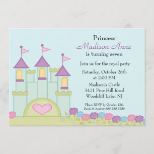 Invitation à la fête d'anniversaire de Princess