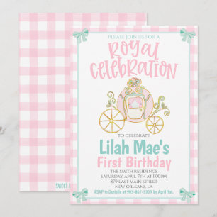 Invitation à la fête d'anniversaire de princesse