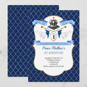 Invitation à la fête d'anniversaire de Royal Princ