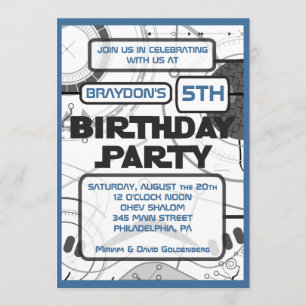 Invitation à la fête d'anniversaire de SCI-FI
