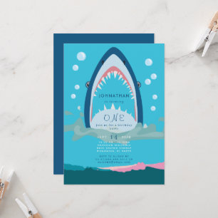 Invitation à la fête d'anniversaire de Shark Bite