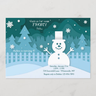 Invitation à la fête d'anniversaire de Snow Much F