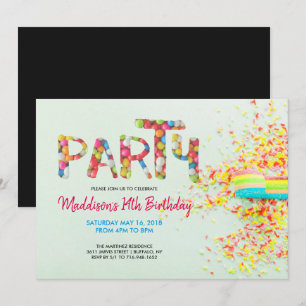 Invitation à la fête d'anniversaire de Sprinkle