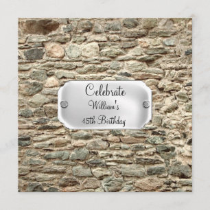 Invitation à la fête d'anniversaire de Stone