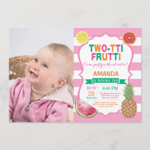 Invitation à la fête d'anniversaire de Tutti Frutt