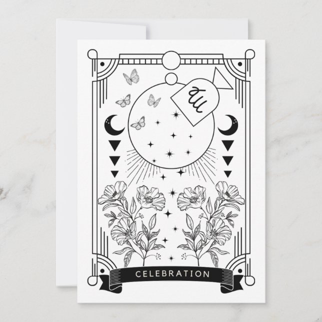 Invitation à la fête d'anniversaire de Virgo (Devant)