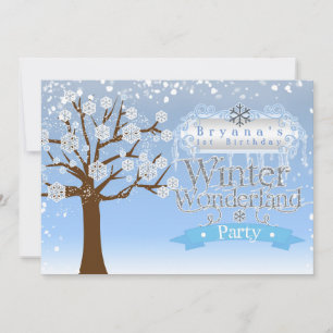 Invitation à la fête d'anniversaire de Winter Wond