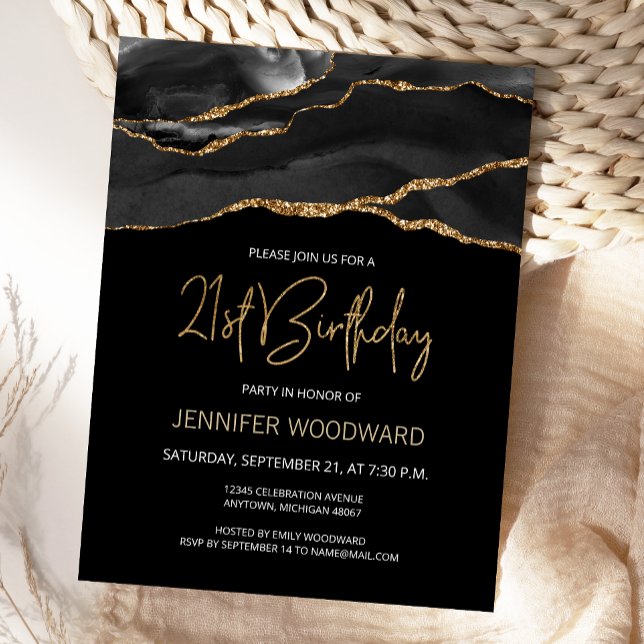Invitation à la fête d'anniversaire des 21 ans Bla (Créateur téléchargé)