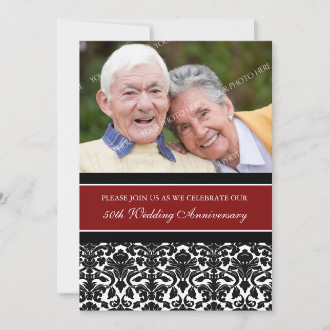 Invitation à la fête d'anniversaire des 50 ans de  (Devant)