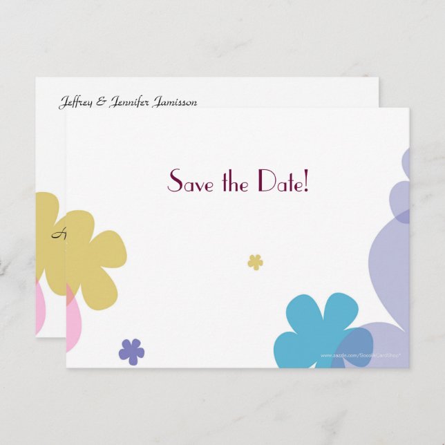 Invitation à la fête d'anniversaire des 50 ans "Sa (Devant / Derrière)