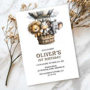 Invitation à la fête d'anniversaire des animaux de