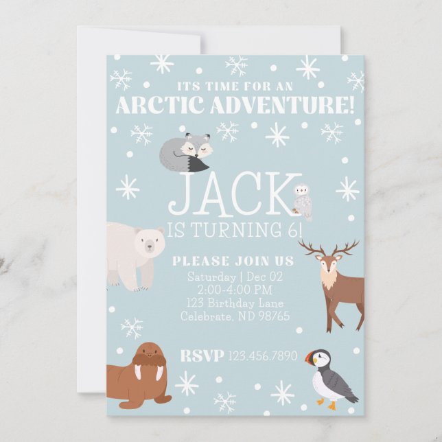 Invitation à la fête d'anniversaire des animaux de (Devant)