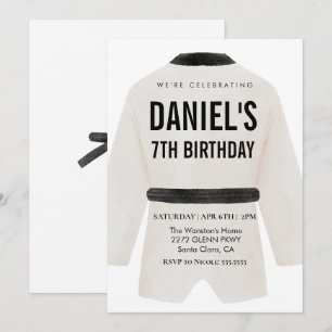 Invitation à la fête d'anniversaire des arts marti