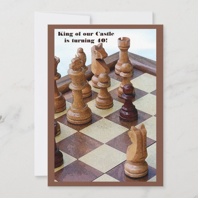 Invitation à la fête d'anniversaire des Chessmen (Devant)