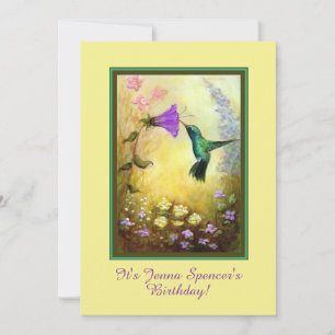 Invitation à la fête d'anniversaire des colibris (