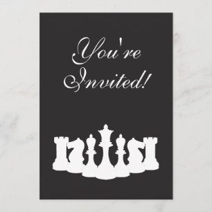 Invitation à la fête d'anniversaire des échecs noi