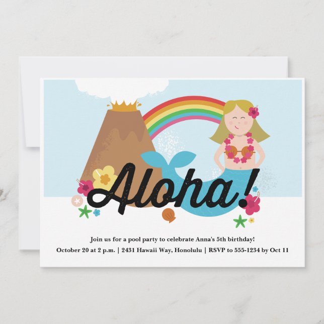 Invitation à la fête d'anniversaire des enfants de (Devant)