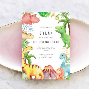 Invitation à la fête d'anniversaire des enfants di