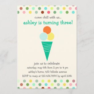 Invitation à la fête d'anniversaire des Scoops et 
